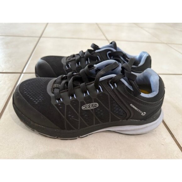 Keen Utility Women Sz 6.5M Vista Safety Black Utility Shoe Sneaker Steel Toe EUC - Picture 6 of 10